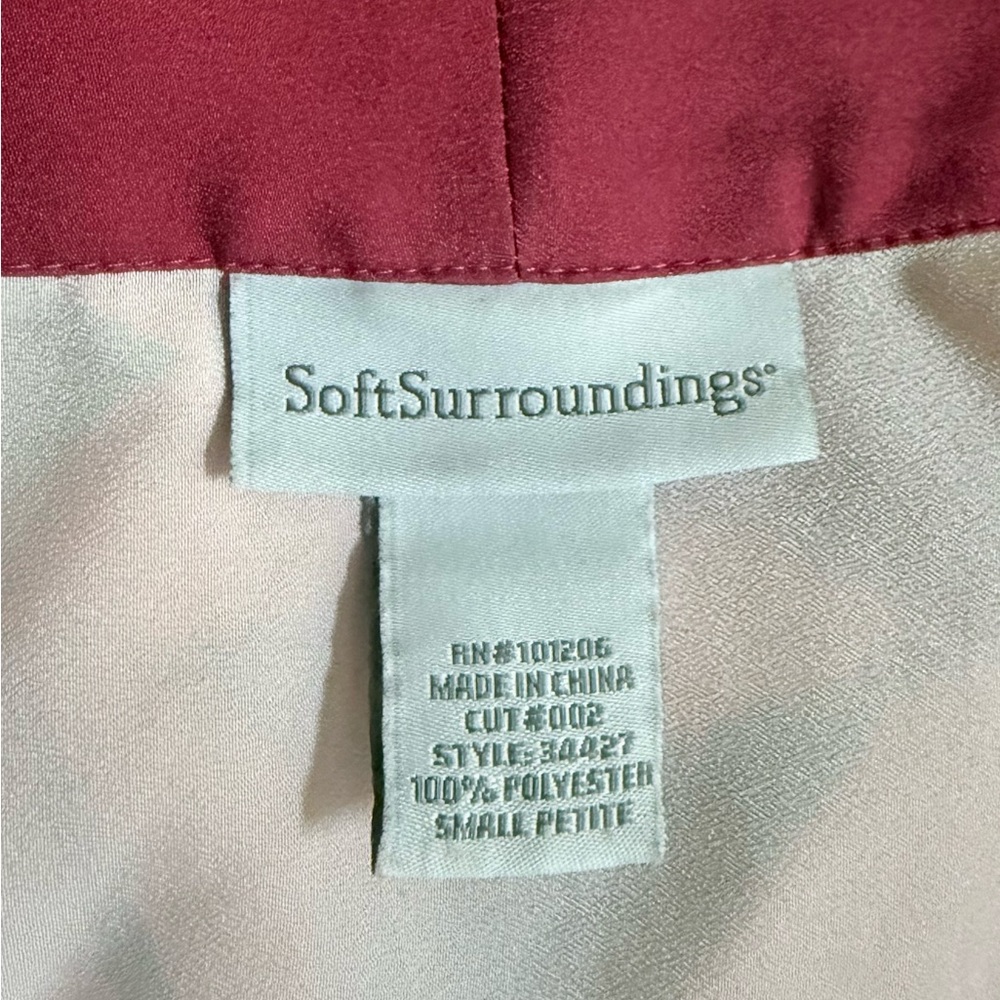 Soft Surroundings Polyester Wrap Robe Kimono Slee… - image 5